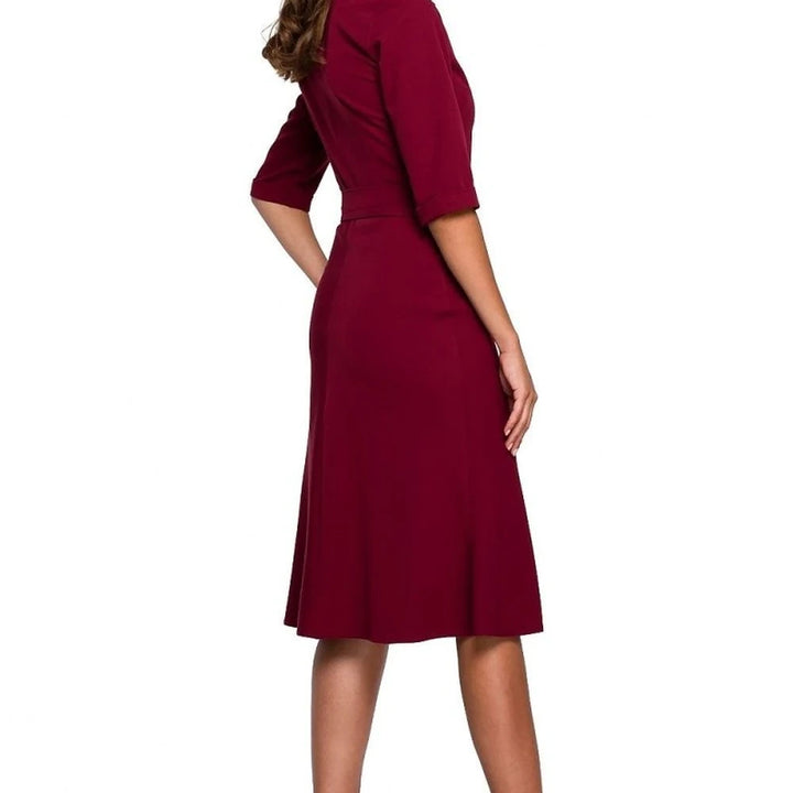 Classic Day Dress with Belt