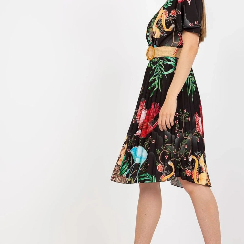 Italy Moda Day Dress with Belt