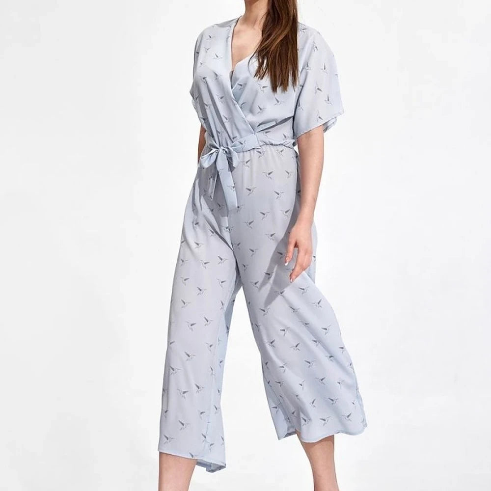 Women's Jumpsuit with Kimono Sleeves