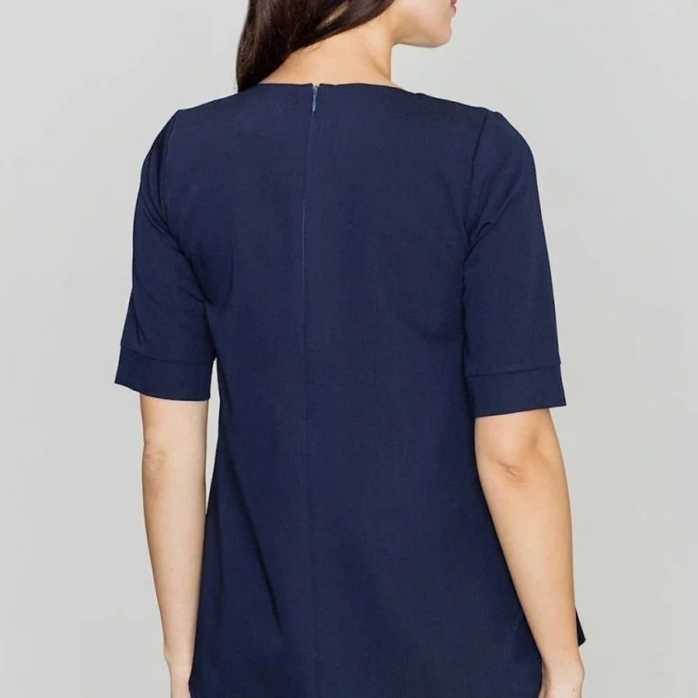Elegant Blouse with Short Sleeves
