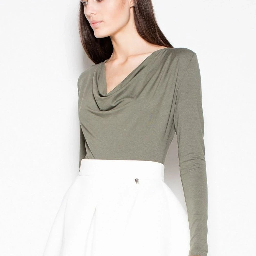 Women's Flowing Neckline Bodysuit