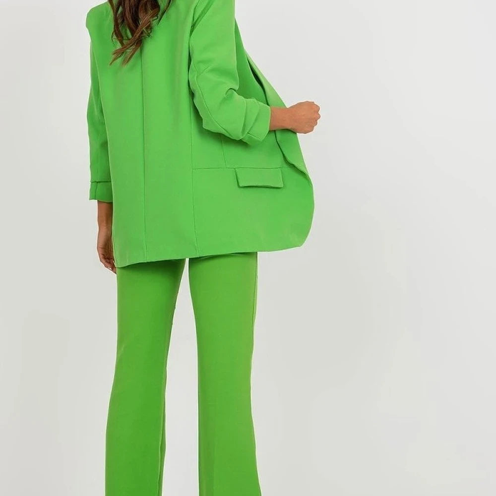 Women's Lined 3/4 Sleeve Unbuttoned Jacket
