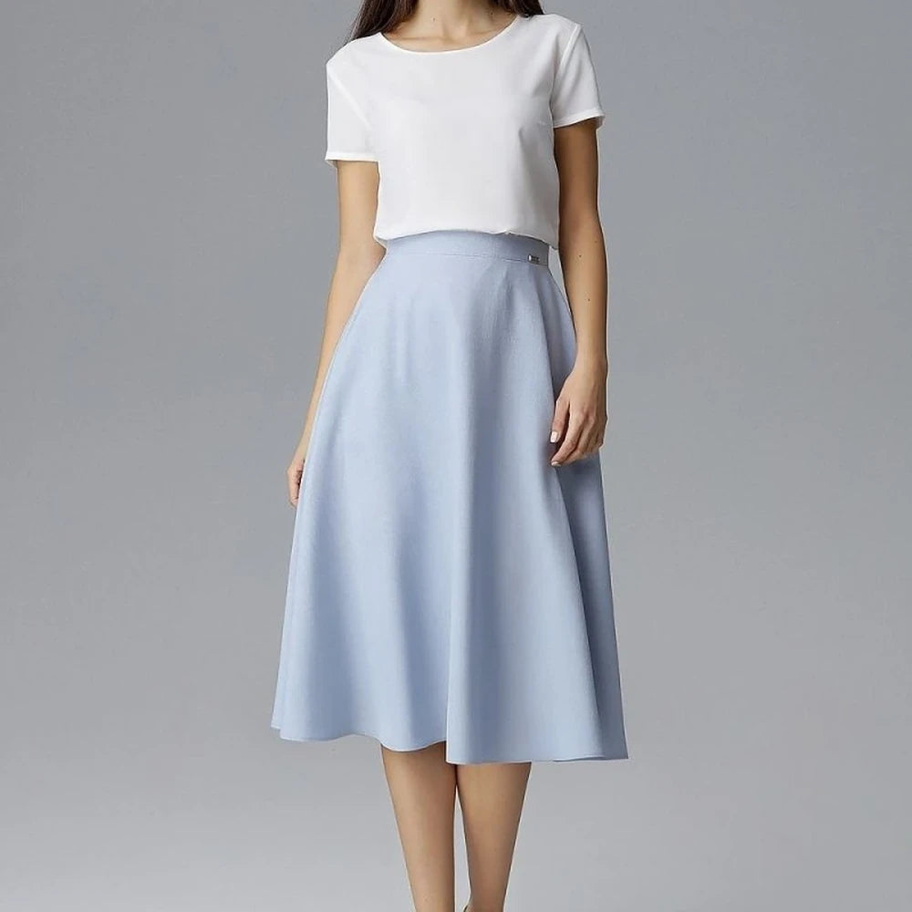 Belted Flared Skirt