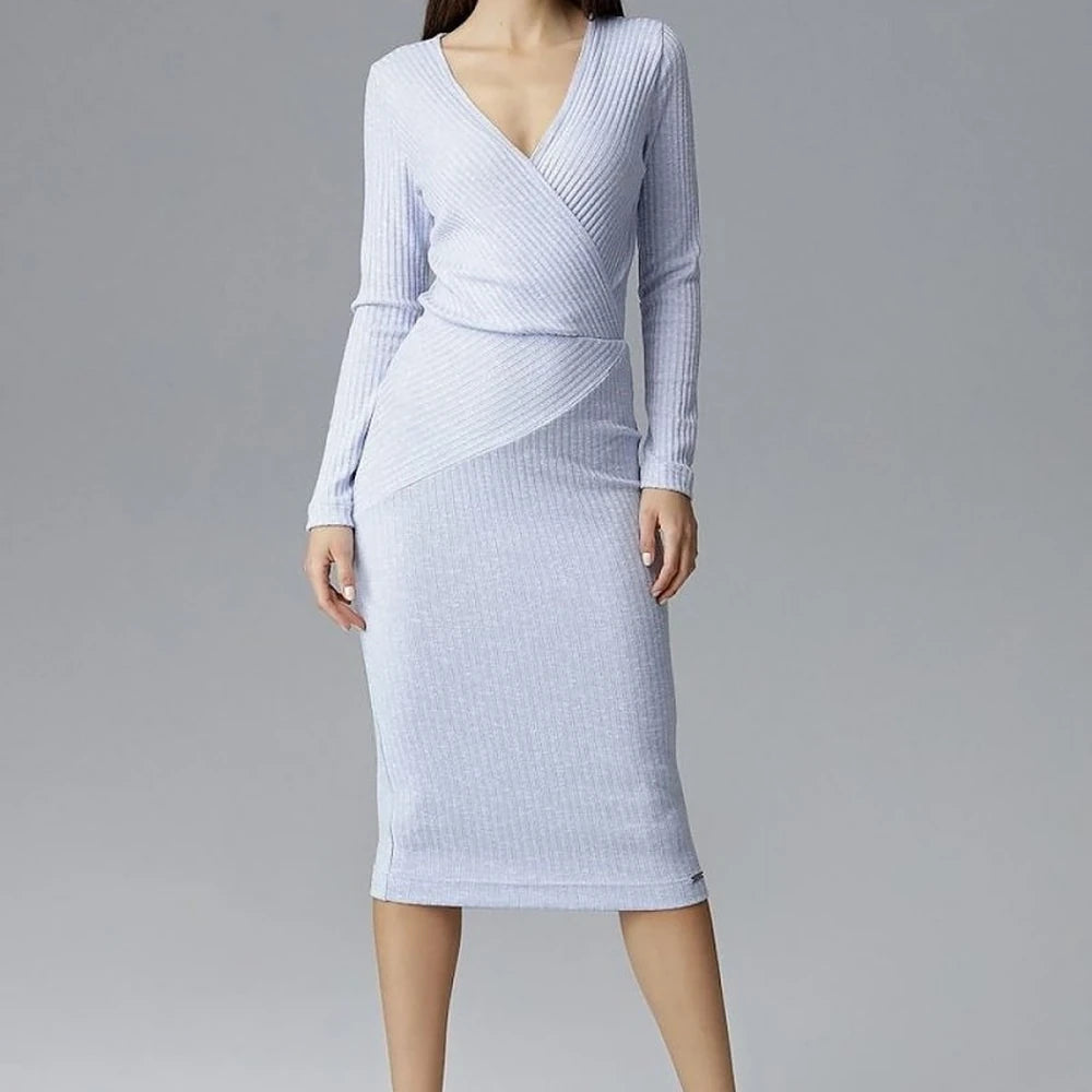 Fitted Long Sleeve Cocktail Dress