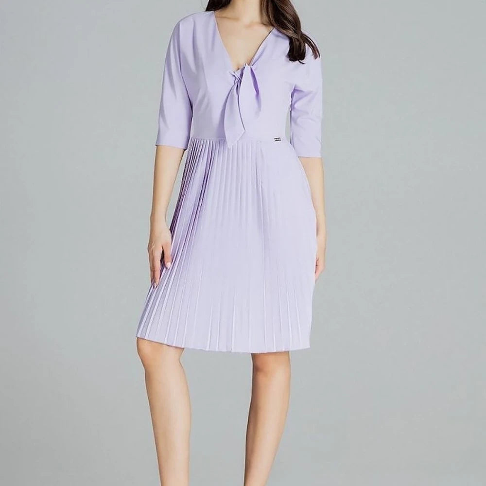 Midi Cocktail Dress with Kimono Sleeve
