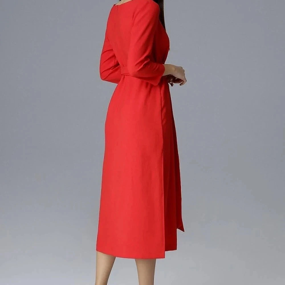 Women's Polyester 3/4 Sleeve Cocktail Dress