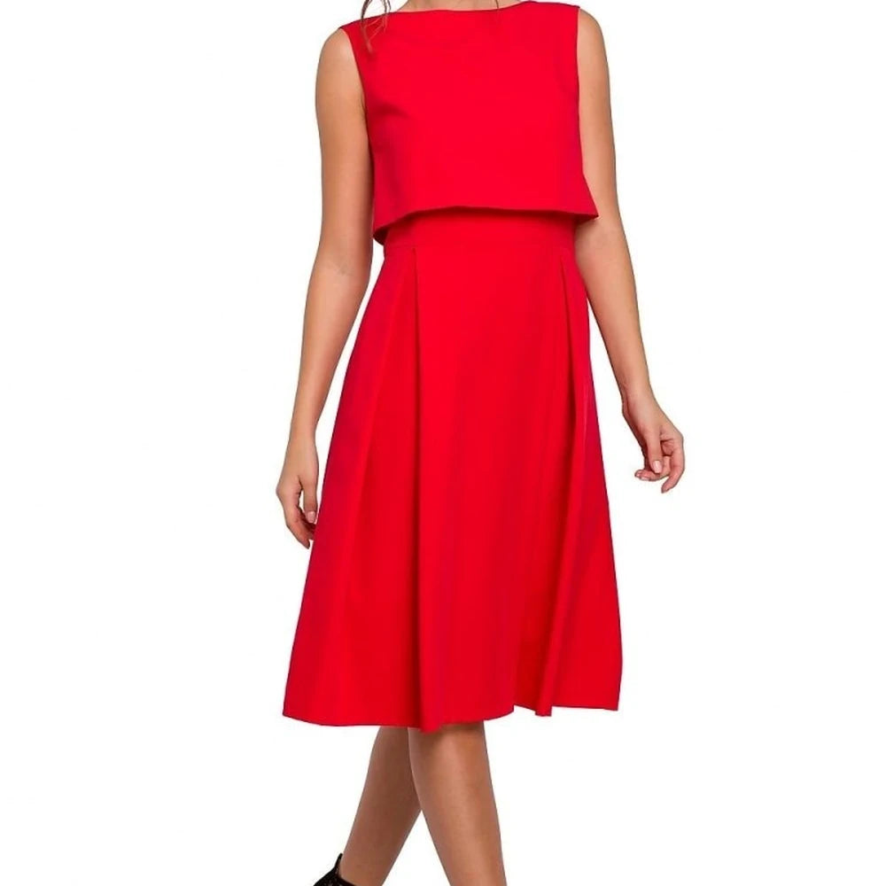 Evening Dress with Exposed Back
