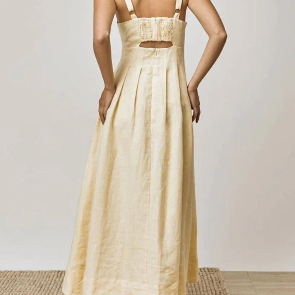 Devine Cutout Square Neck Cami Dress