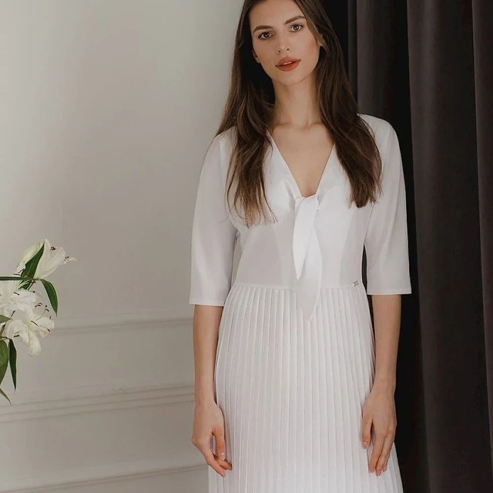 Midi Cocktail Dress with Kimono Sleeve