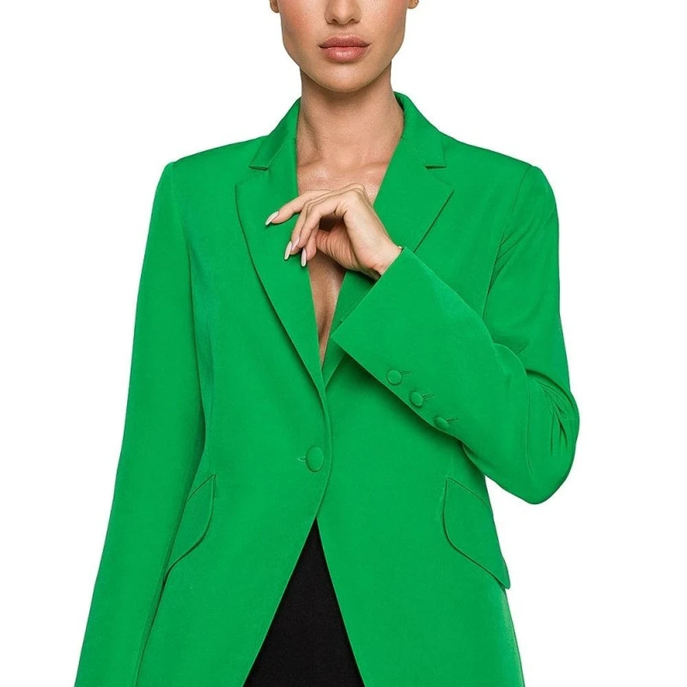 Waisted Cut Blazer with Patch Pockets