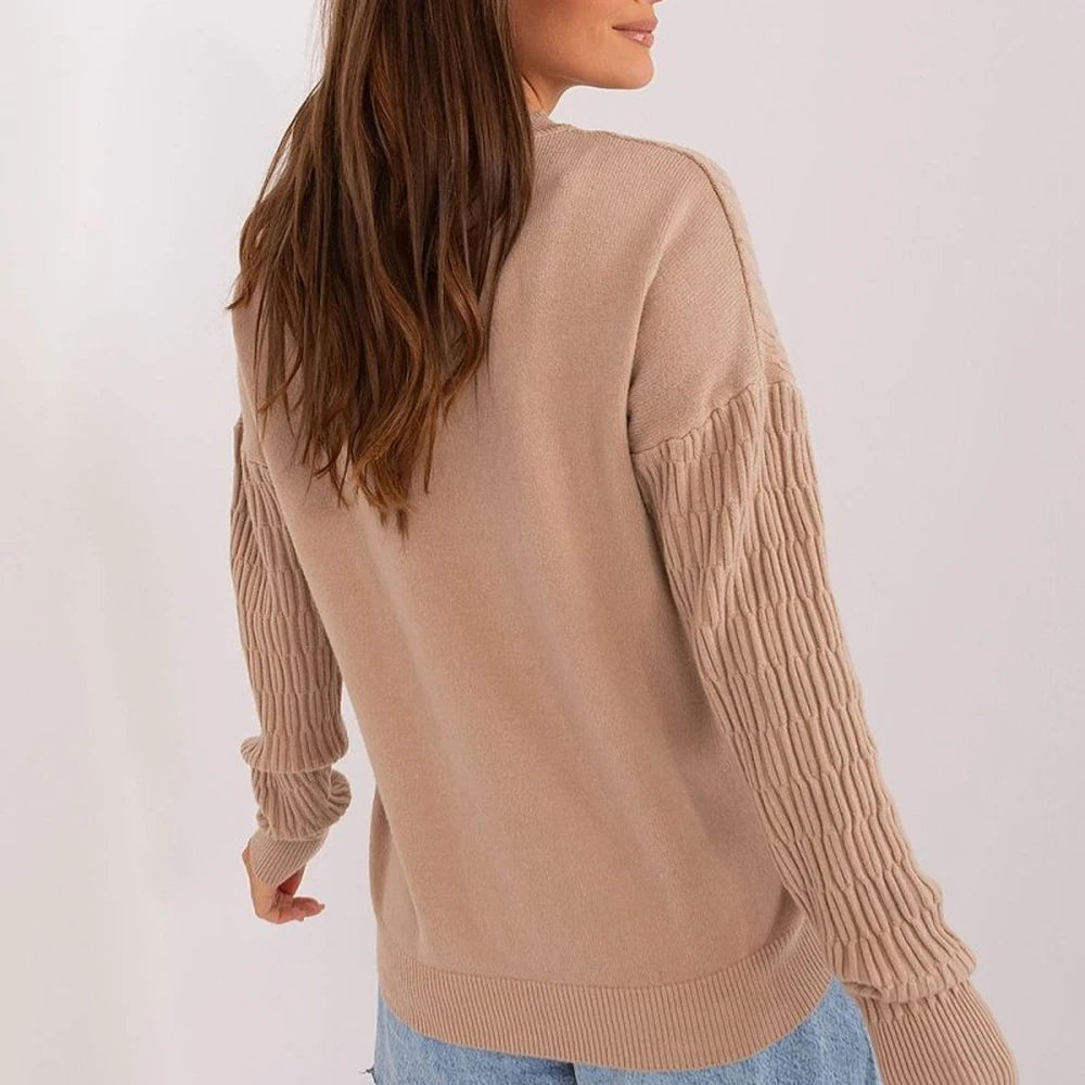 Women's Variegated Knit Sweater