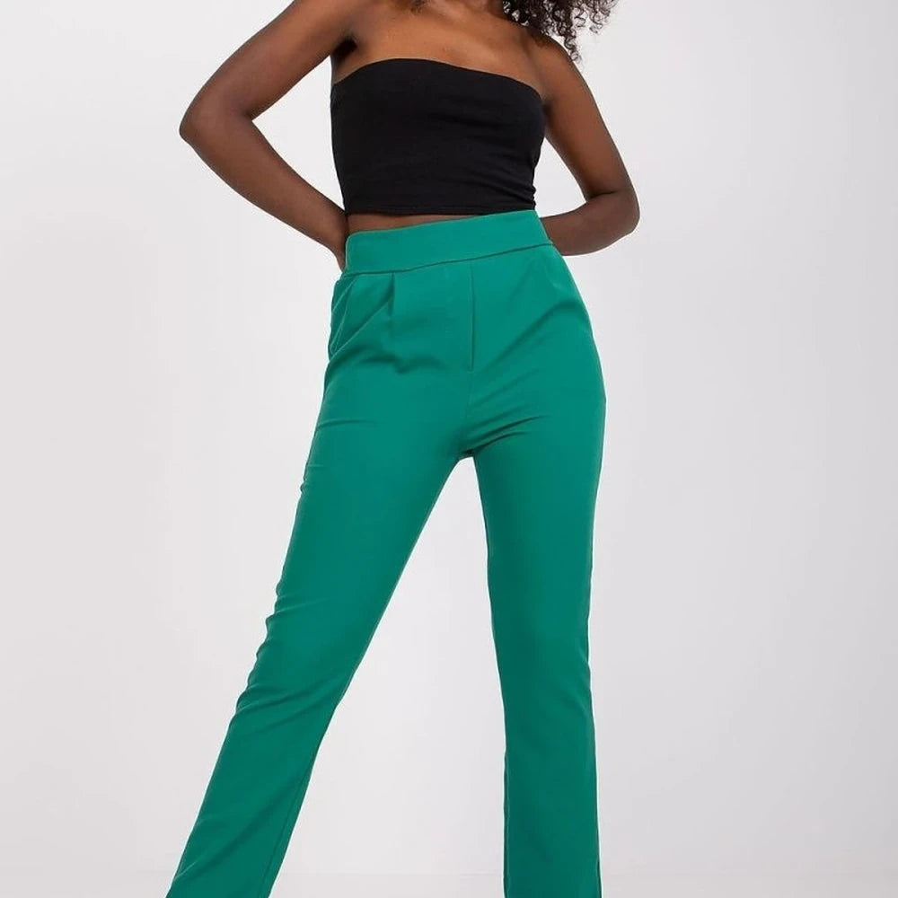 High Waisted Fabric Pants