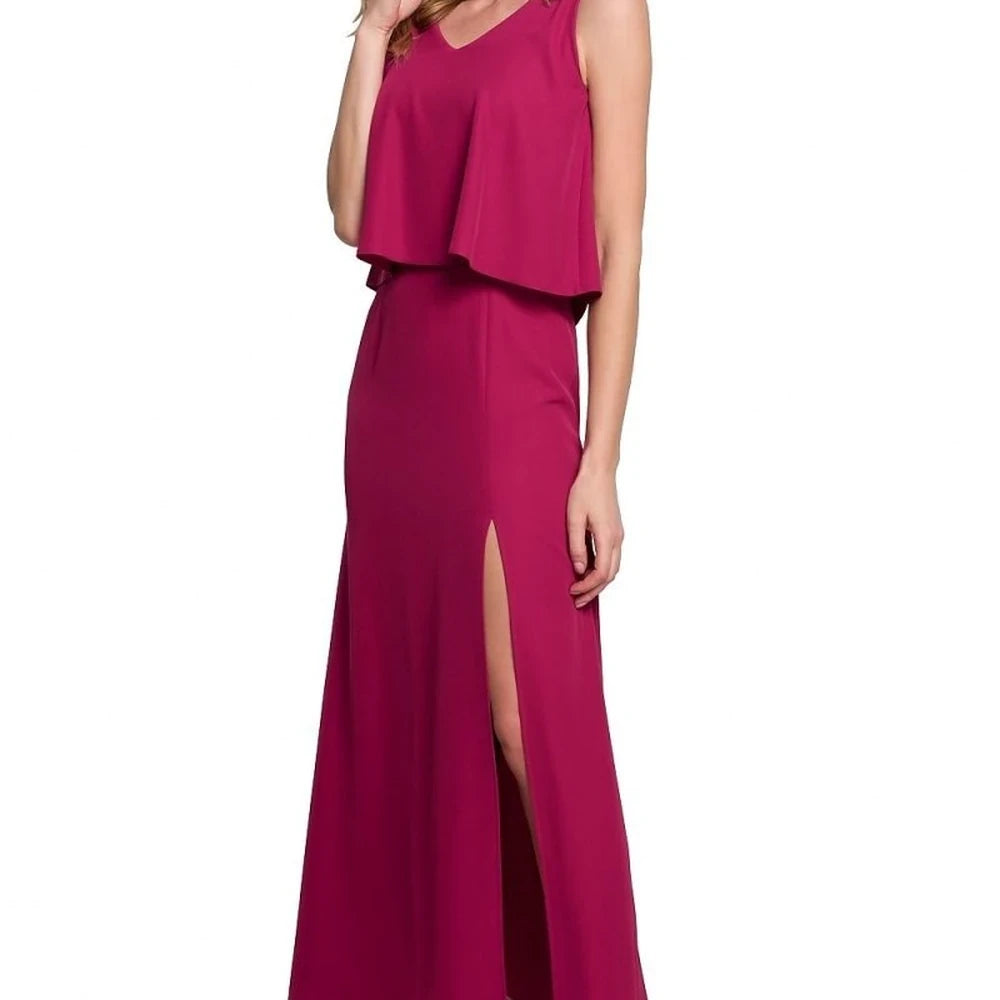 Sensual Maxi Dress with Thigh-High Slit