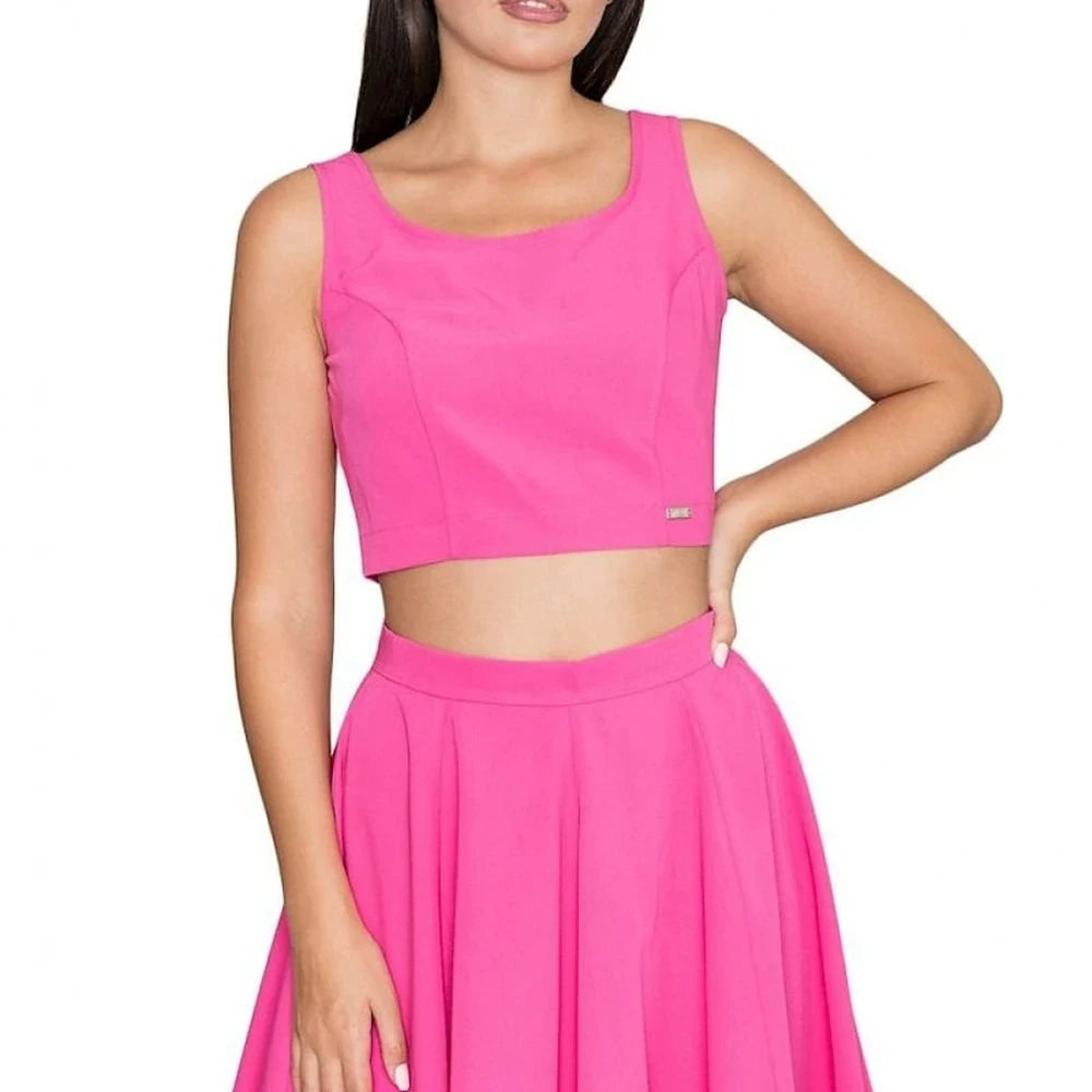 Women's Trendy Skirt Set with Zipper