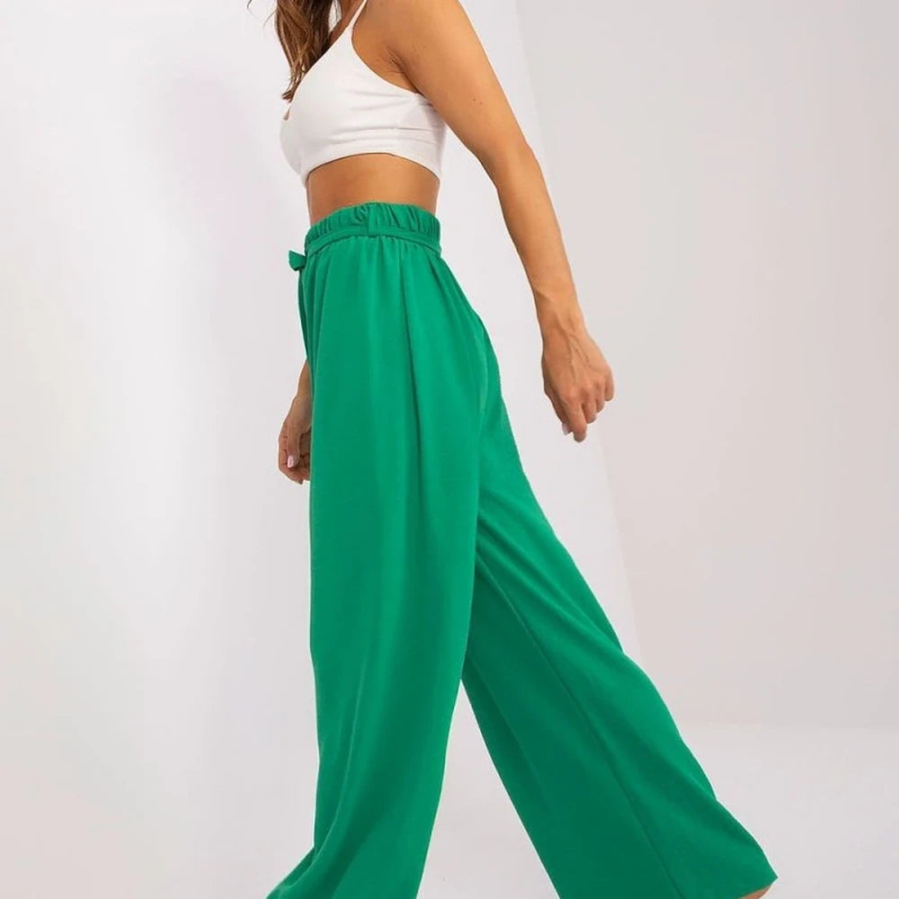 Wide Leg High Waist Trousers