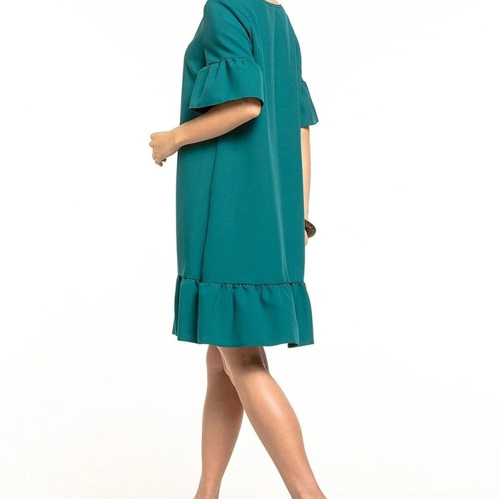 Mini Dress with Bow and Frill