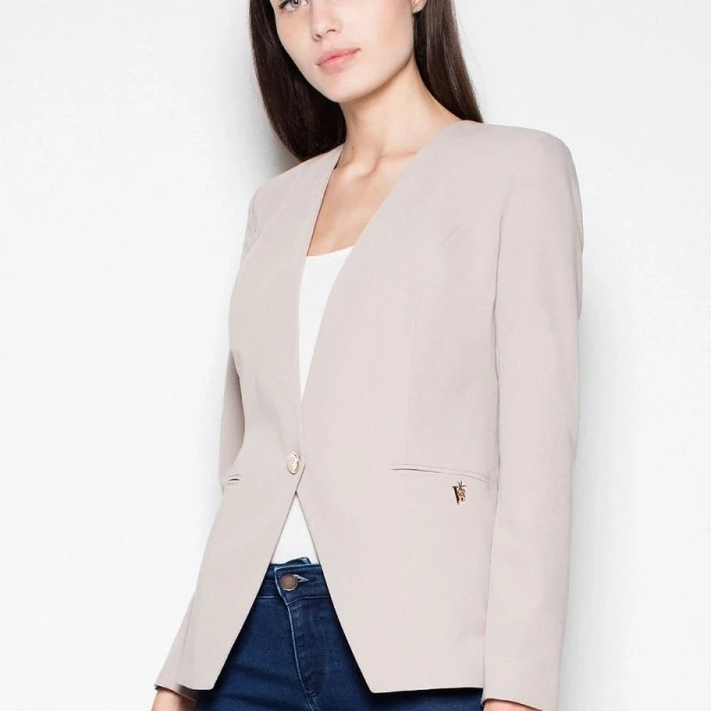 Slim Fit Single Button Jacket