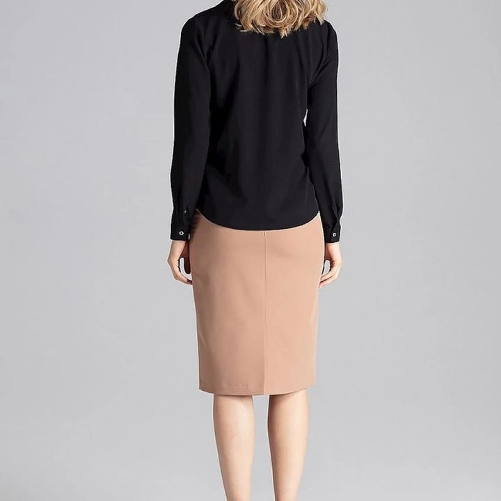 Elegant Long Sleeve Blouse with Collar