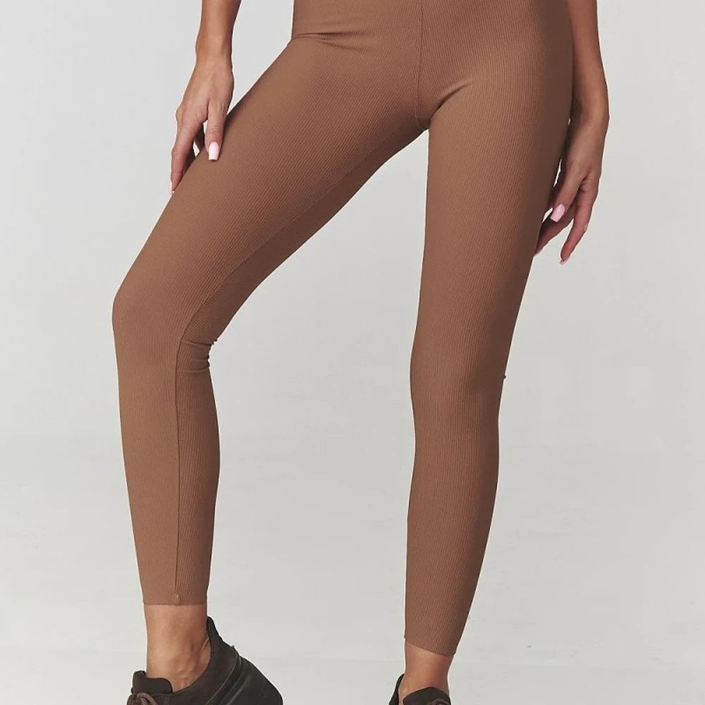 Ribbed High Waist Leggings