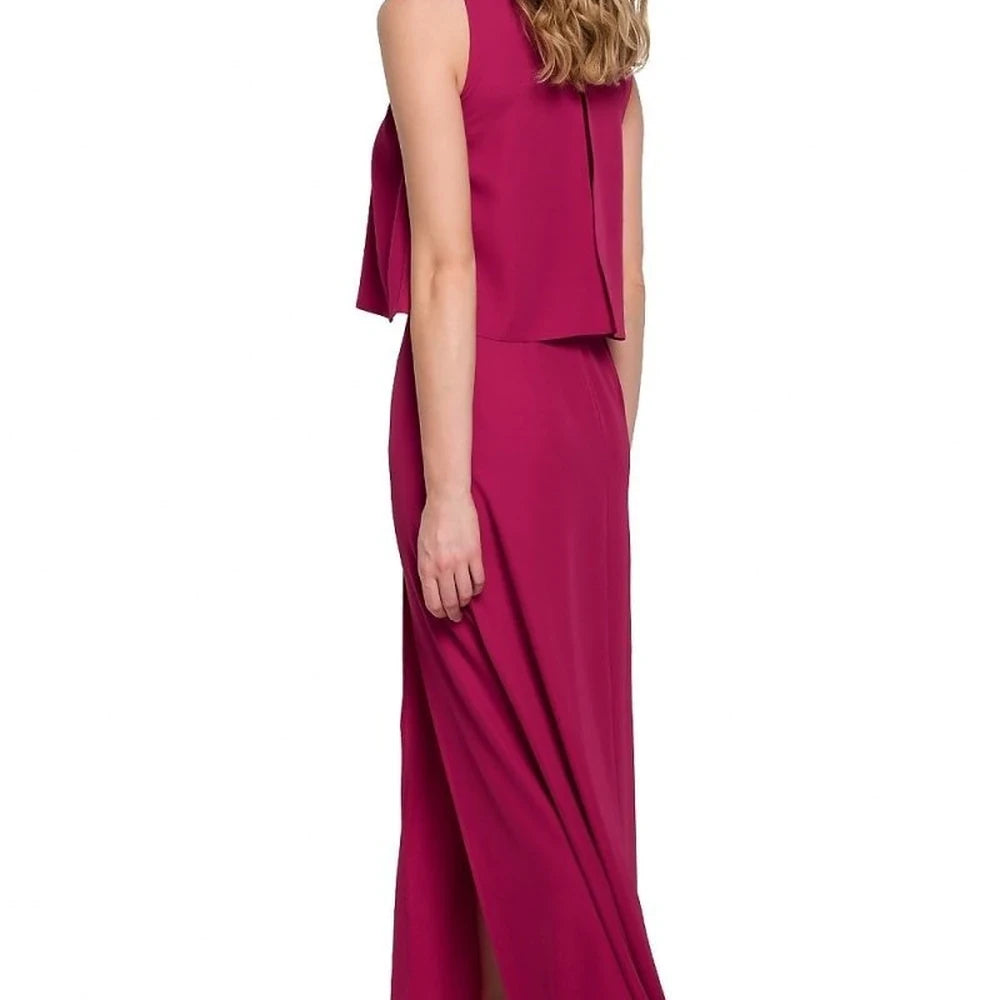Sensual Maxi Dress with Thigh-High Slit