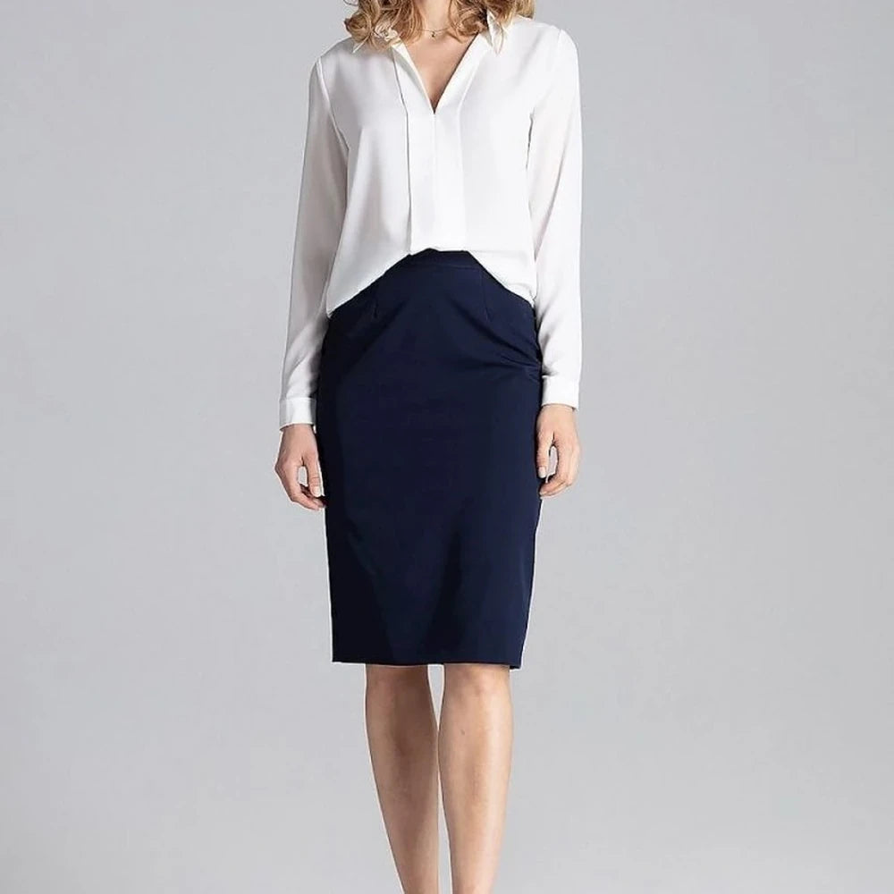 Elegant Long Sleeve Blouse with Collar