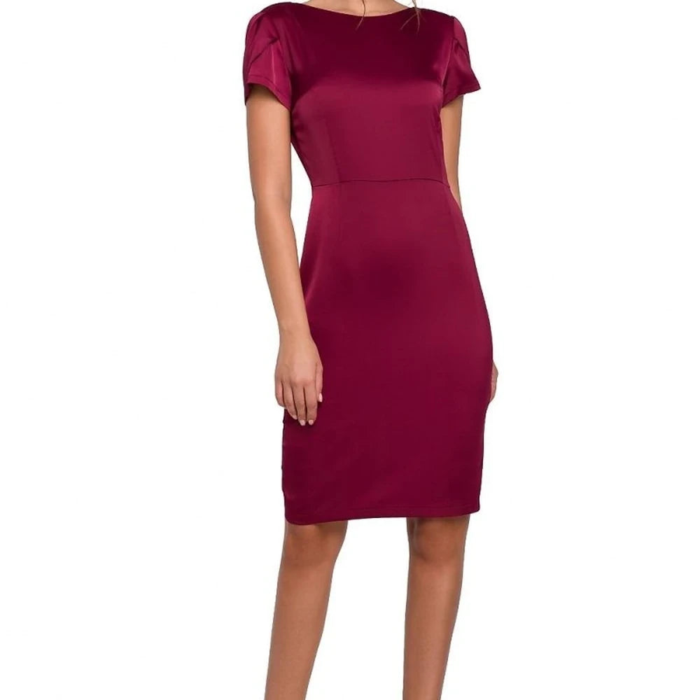Elegant Draped Back Cocktail Dress