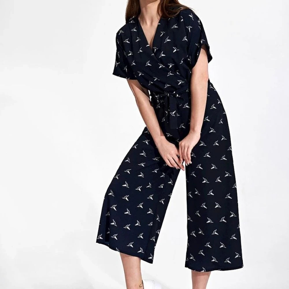 Women's Jumpsuit with Kimono Sleeves