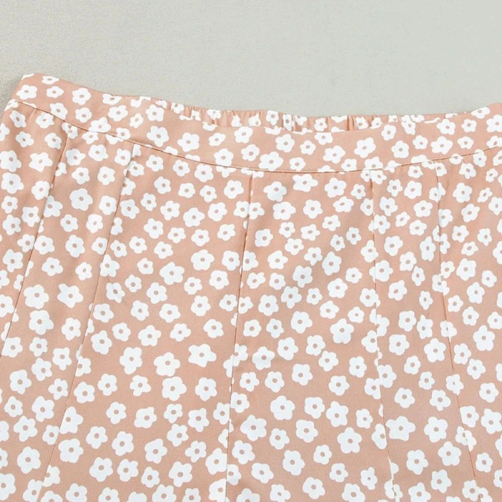 Floral Wide Leg Pants - 100% Polyester