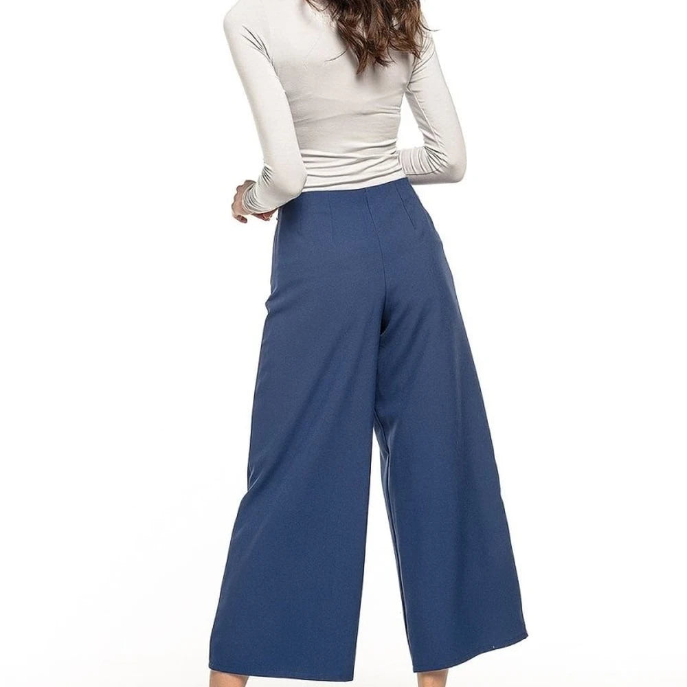 High Waisted Wide Leg Trousers