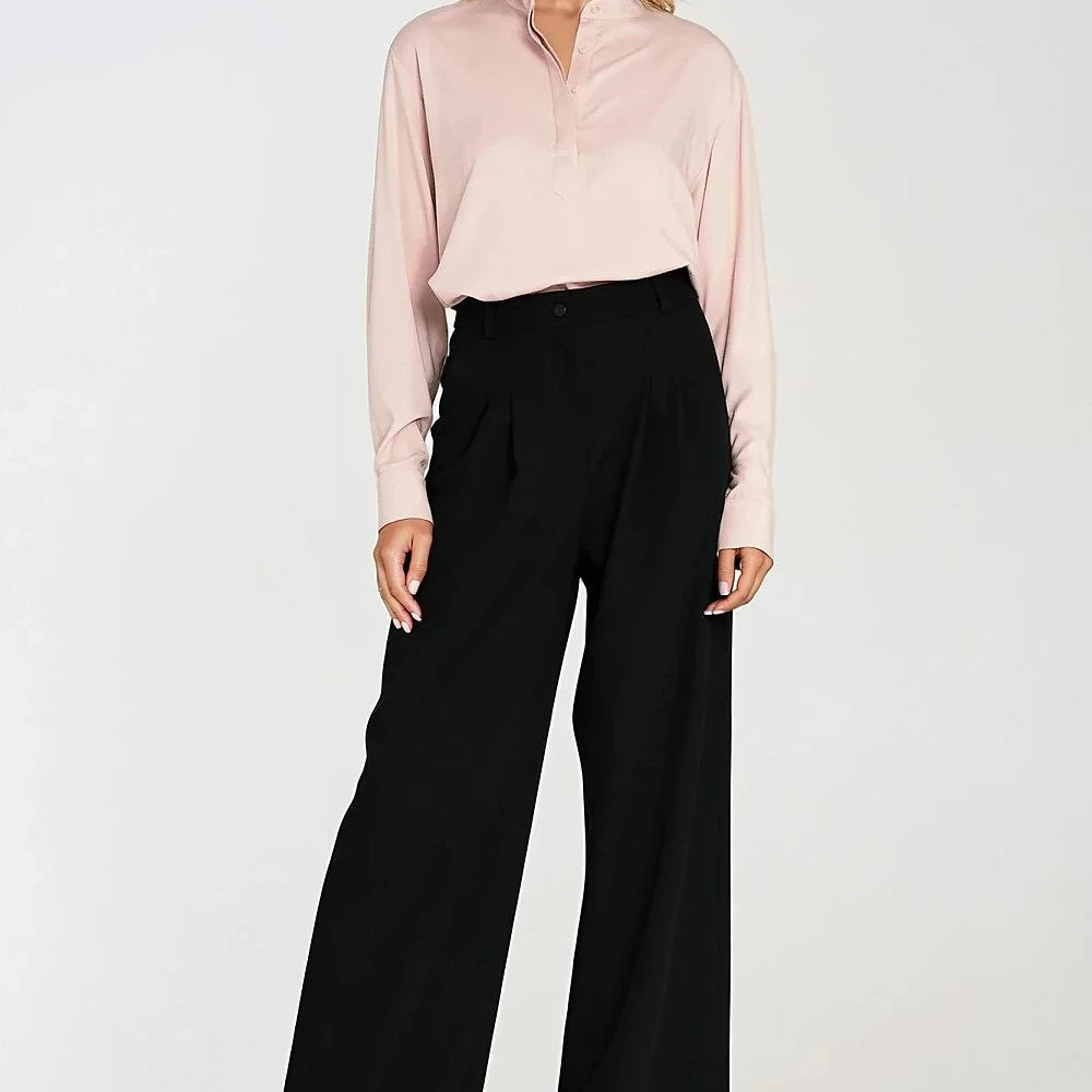 Women's High Waist Wide Leg Trousers