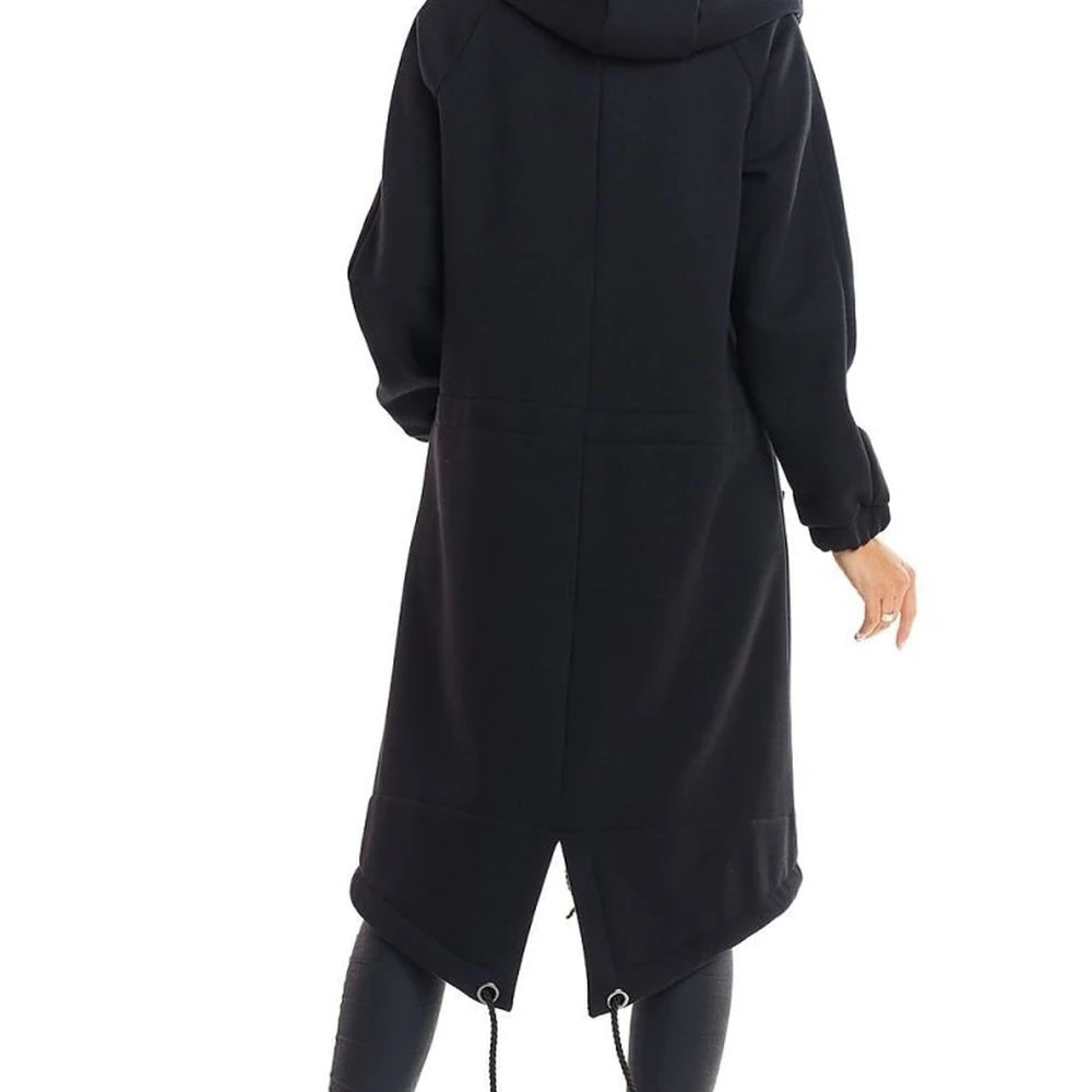 Warm Parka with Drawstring Waist