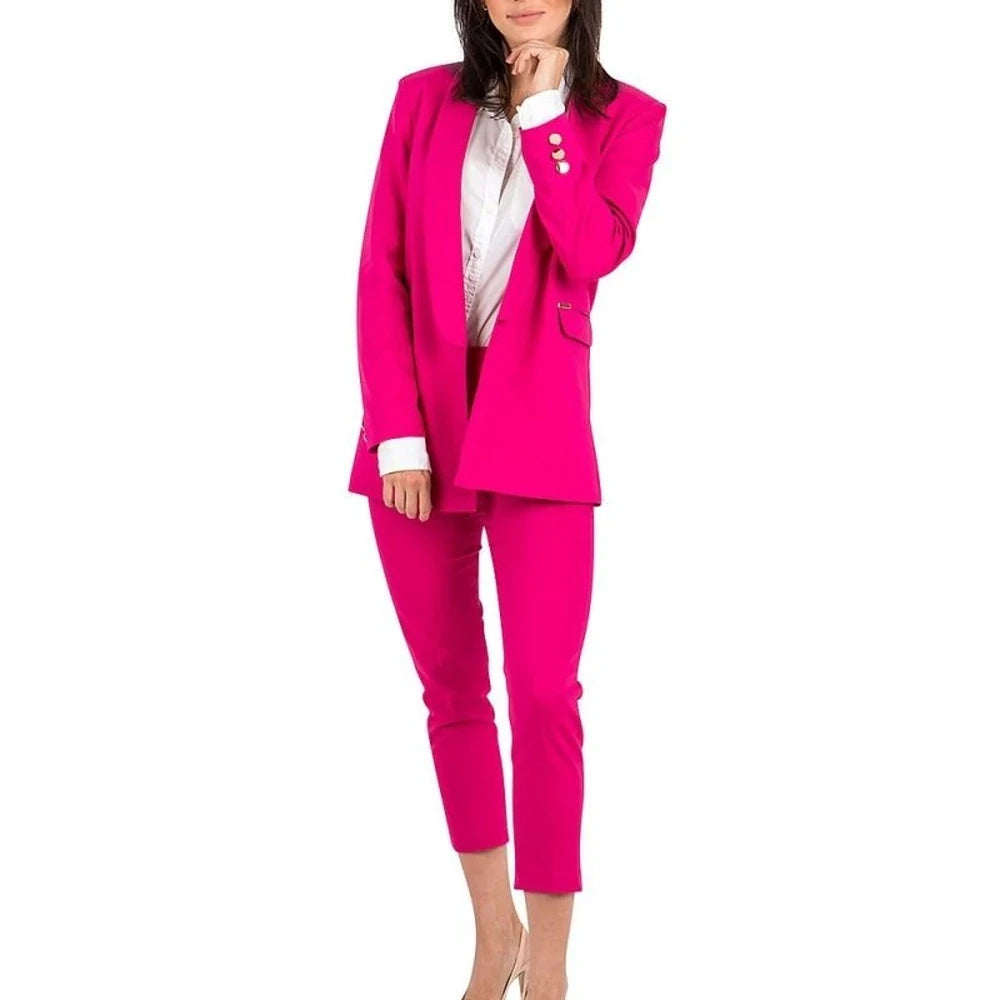 Extended Cotton Blend Jacket with Pockets