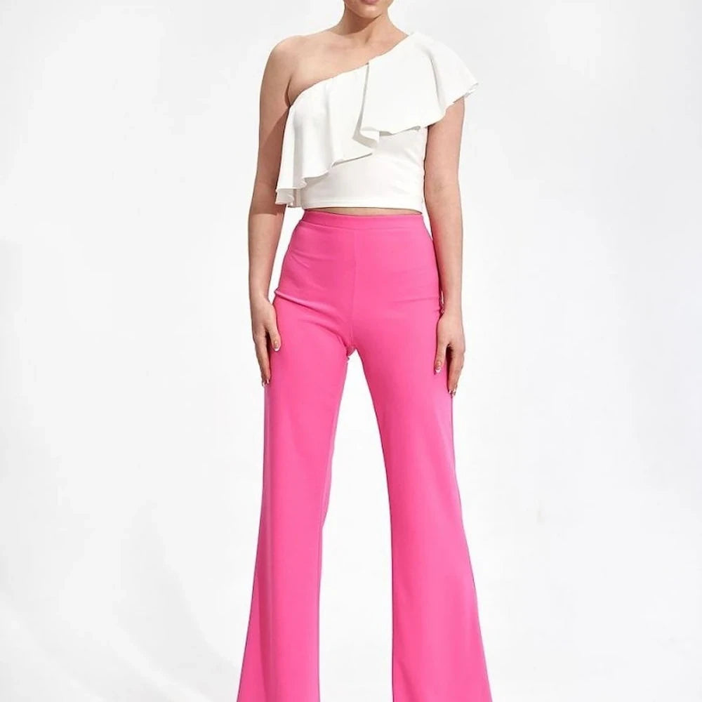 Bell-Bottomed Stretchy Trousers