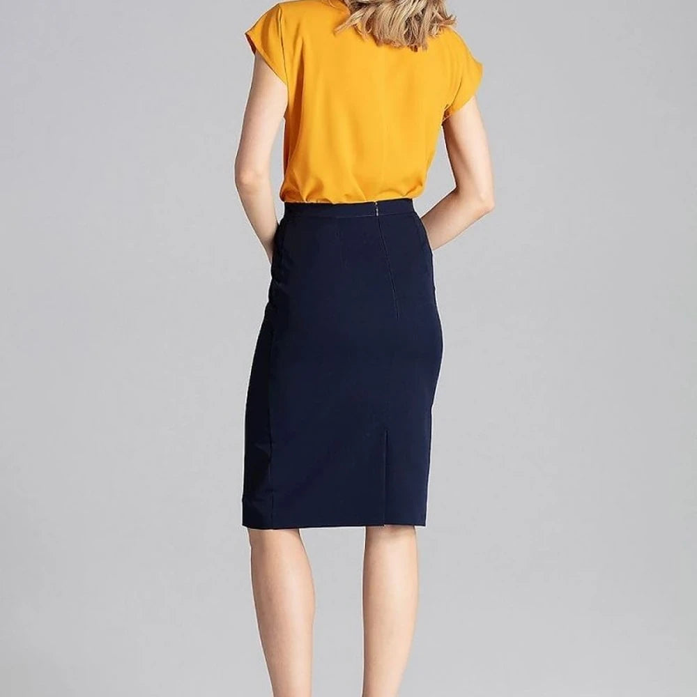 Classic Knee-Length Pencil Skirt
