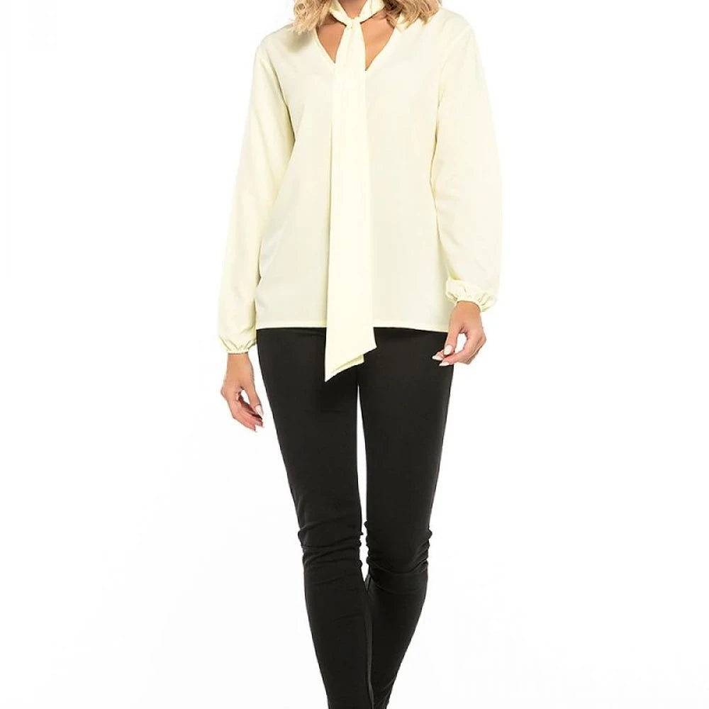 Chiffon Blouse with Tie Detail