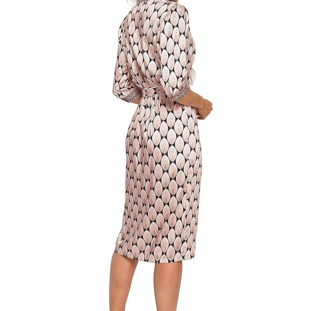 Geometric Print Midi Dress