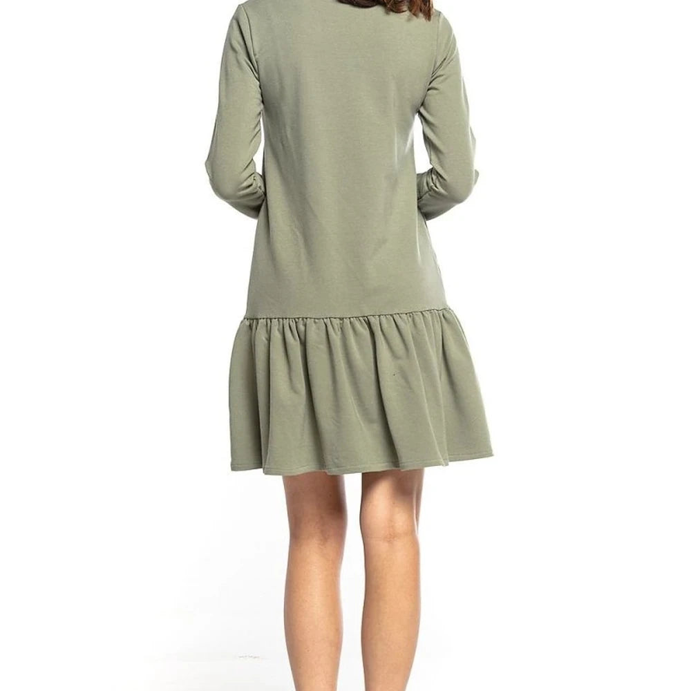 Sporty Midi Dress with Turtleneck | Tracksuit Knit