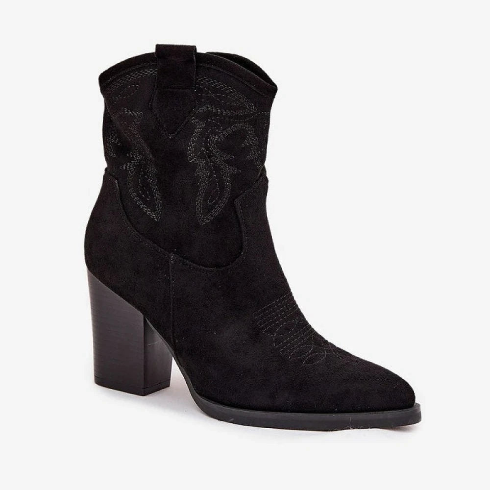 Women's Cowboy Style Ankle Boots