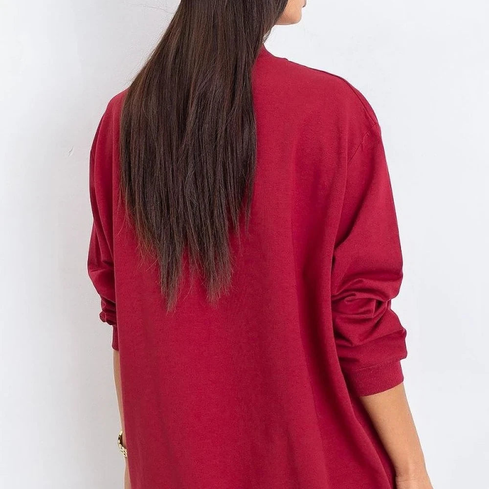 Women's Long Sleeve Stand Collar Sweatshirt
