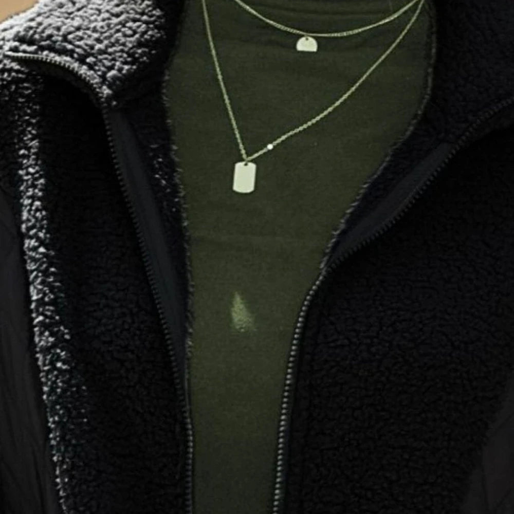 Collared Zip-Up Jacket with Pockets