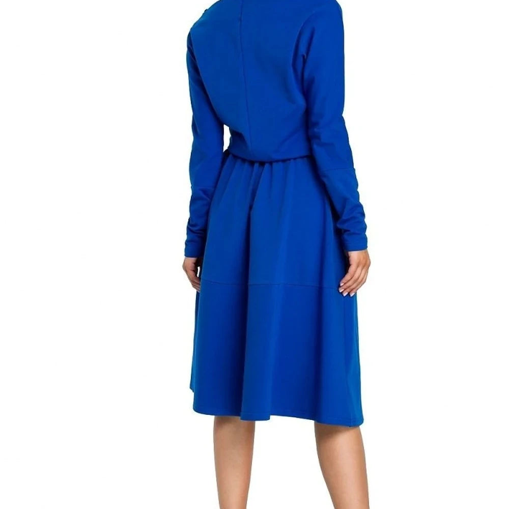 Flared Cotton Spandex Day Dress