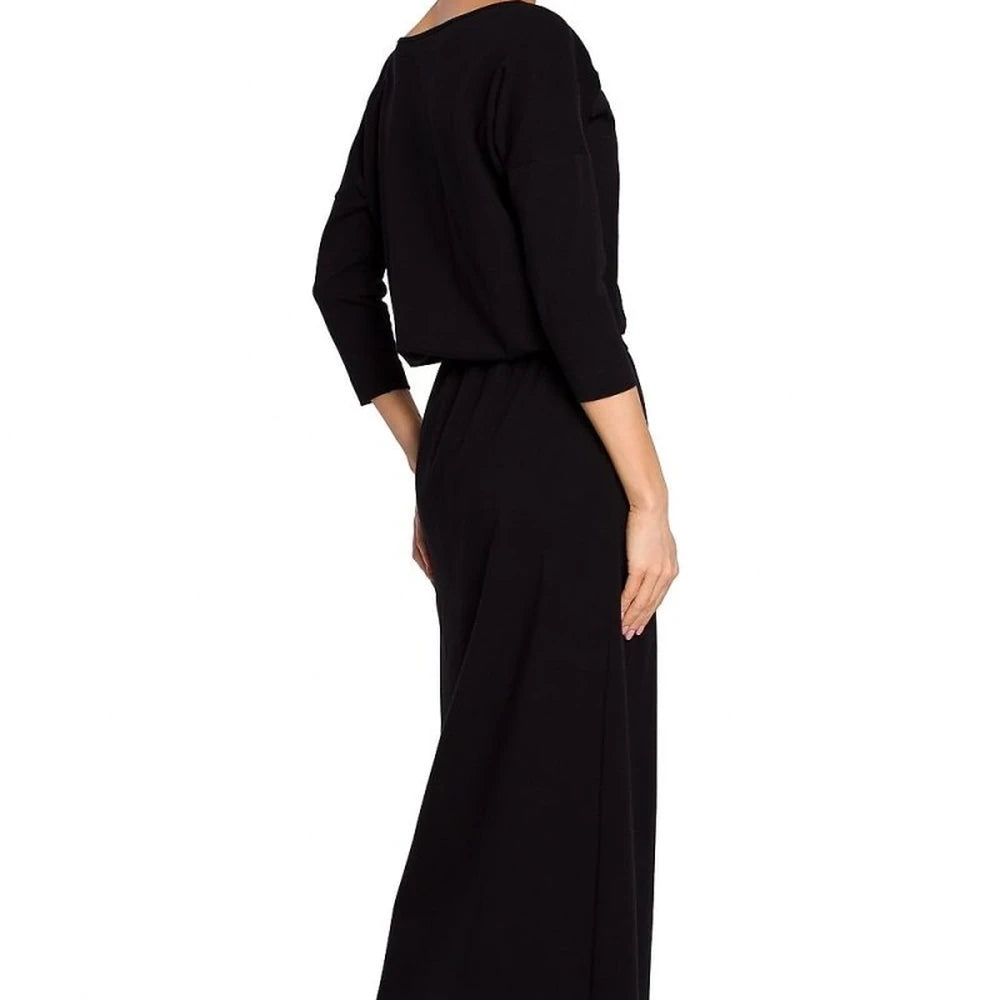 Cotton Maxi Dress with Belt