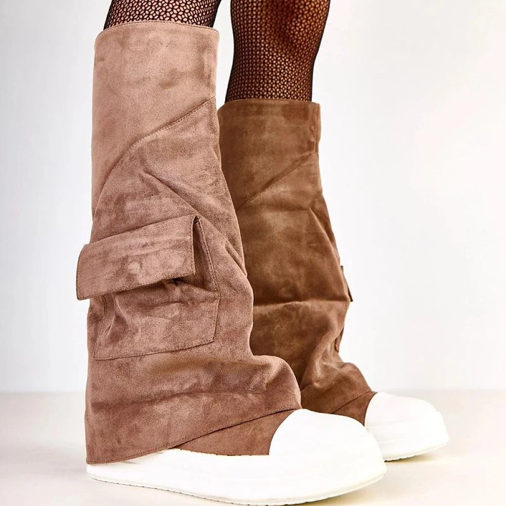 Women's Suede Eco Leather Thigh-High Boots