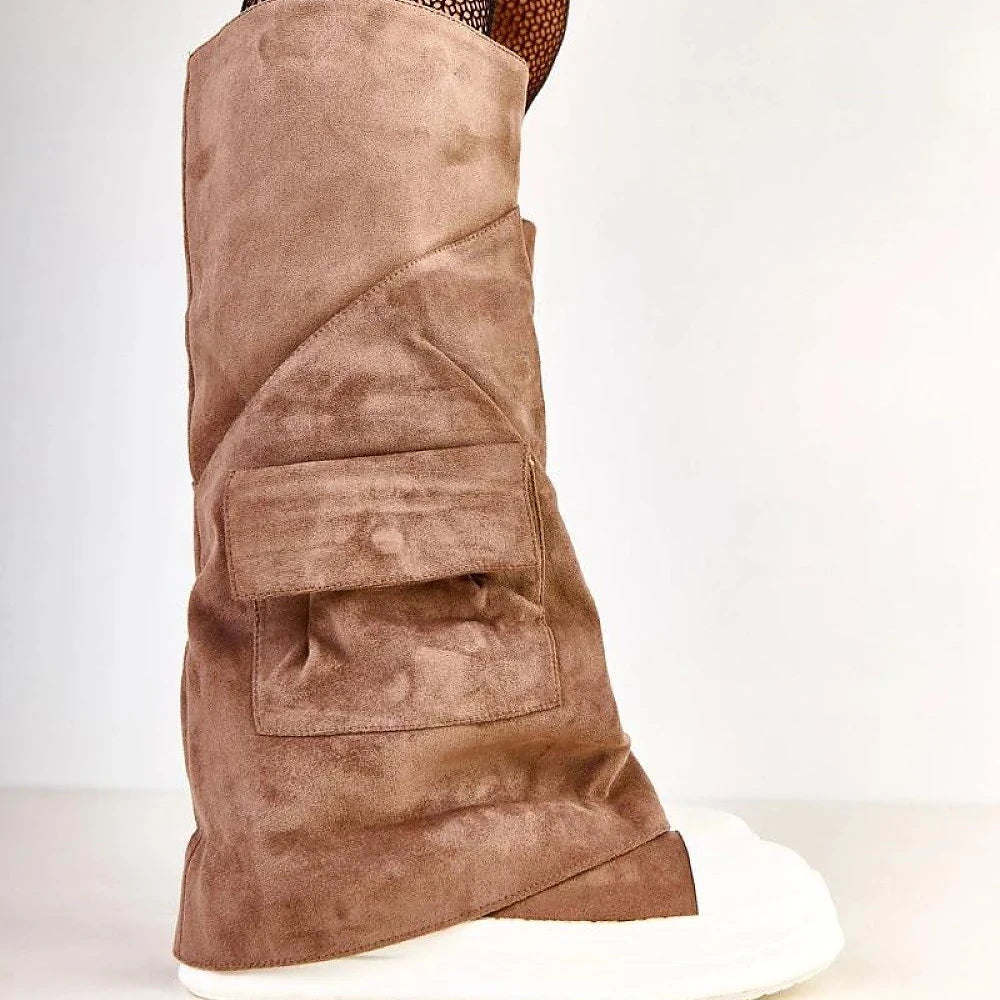 Women's Suede Eco Leather Thigh-High Boots