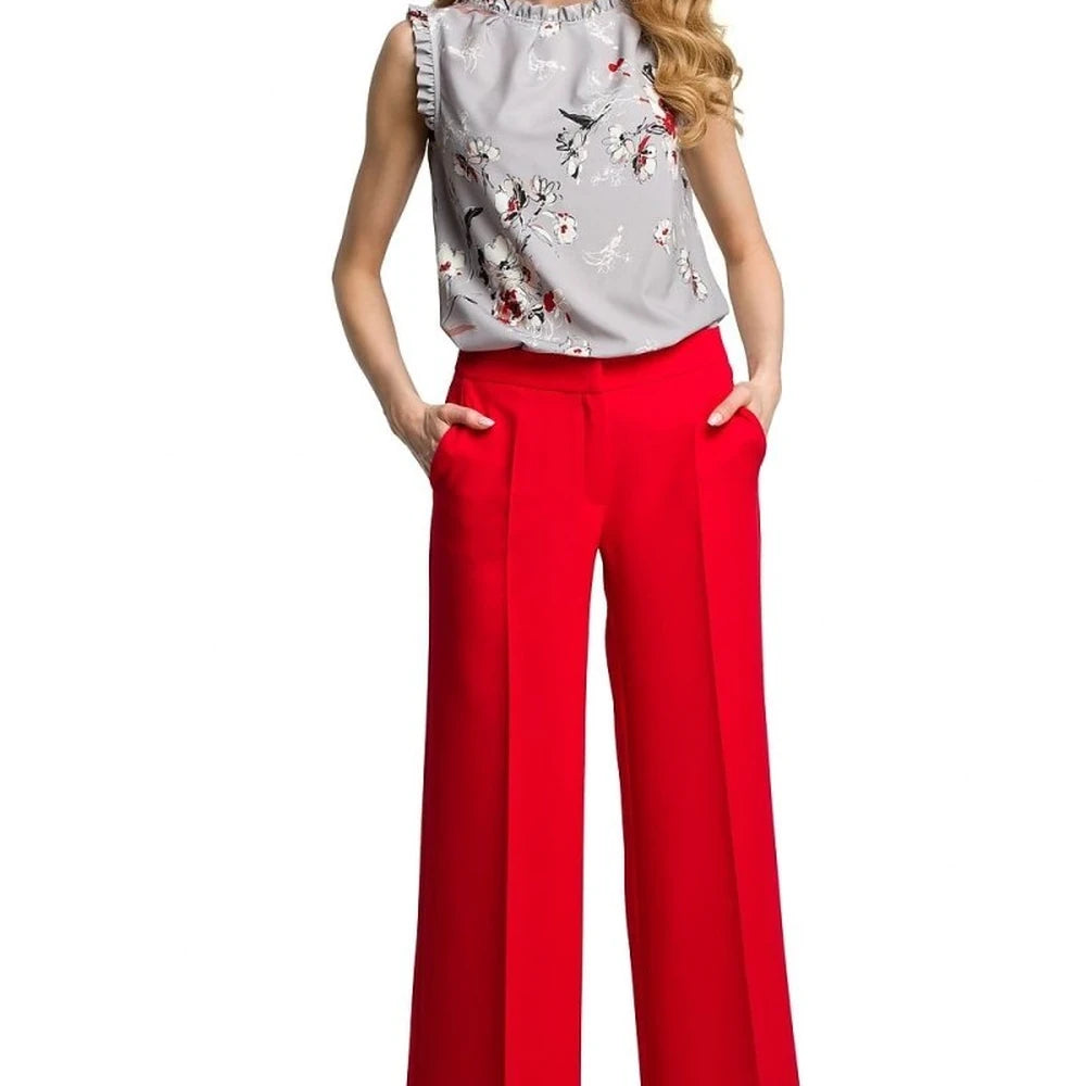 Women's Wide Leg Trousers with Pockets