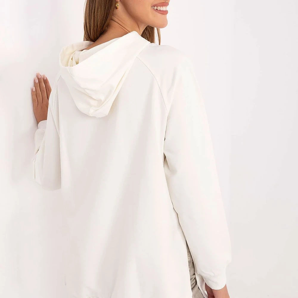Oversized Cotton Sweatshirt with Hood