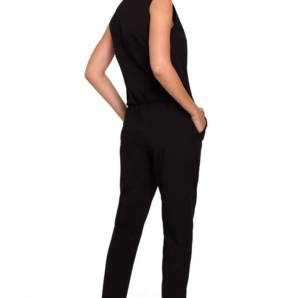Women's Elegant Jumpsuit with Unique Neckline