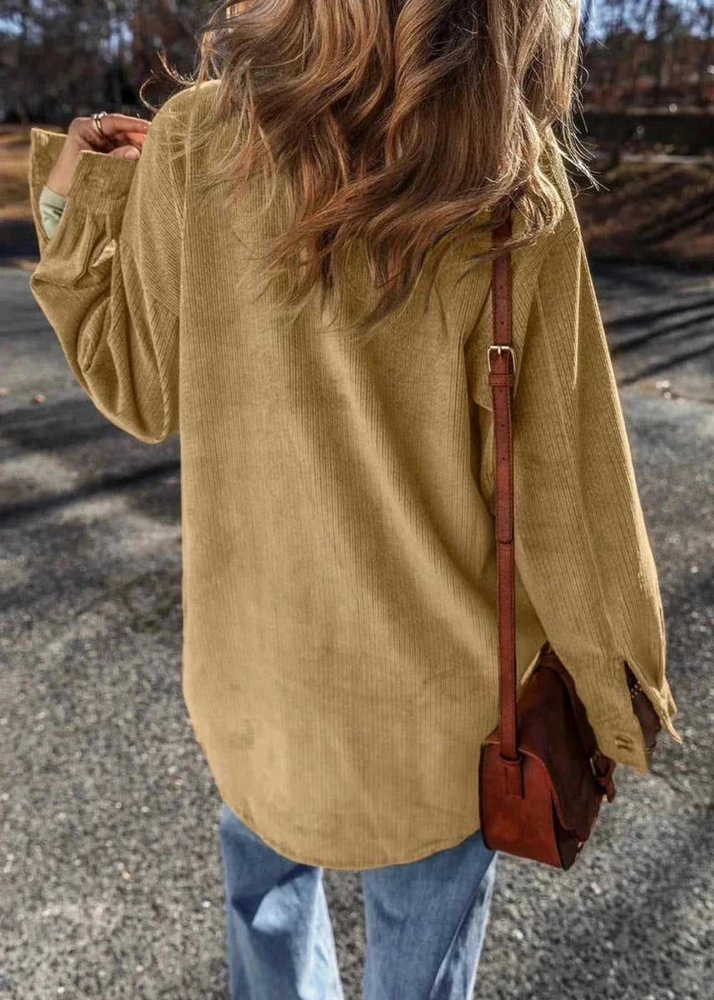 Polyester blend long sleeve jacket