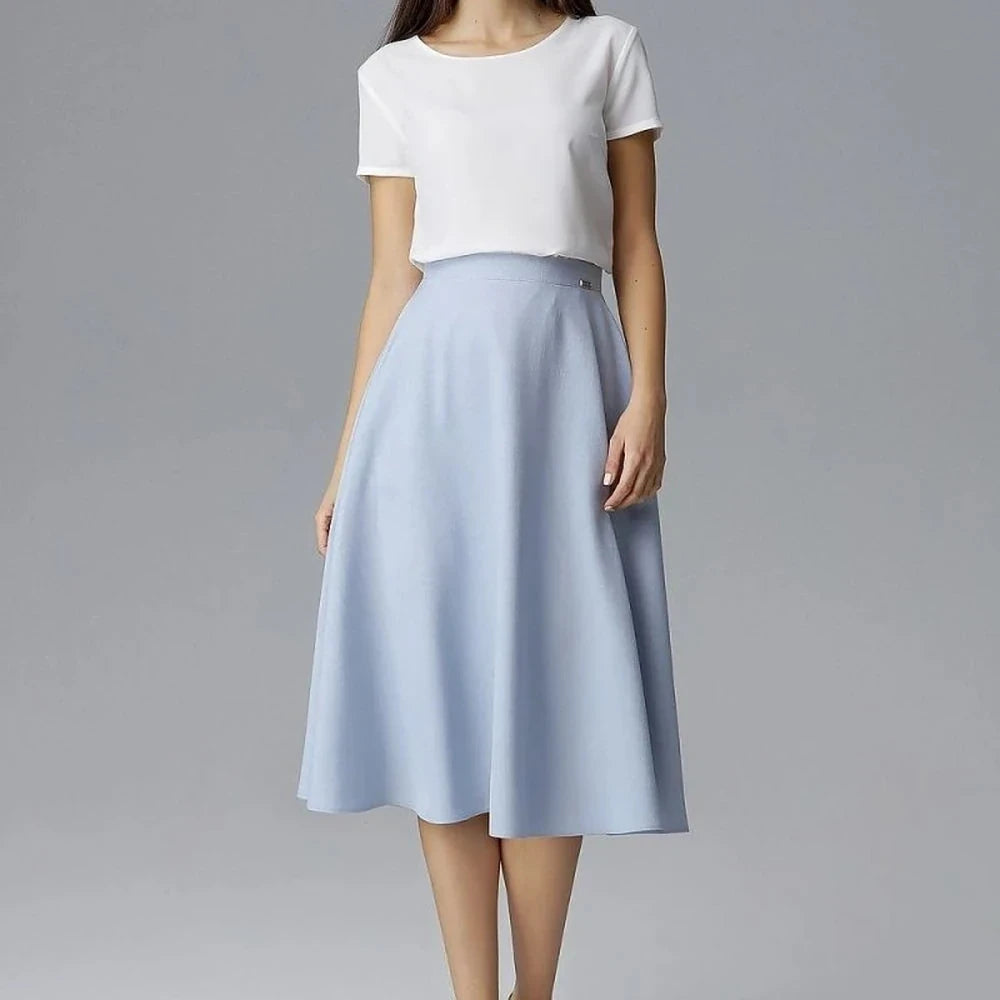 Belted Flared Skirt
