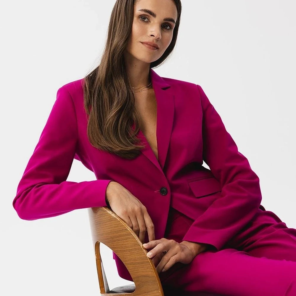 Short Asymmetrical Blazer with Single Button